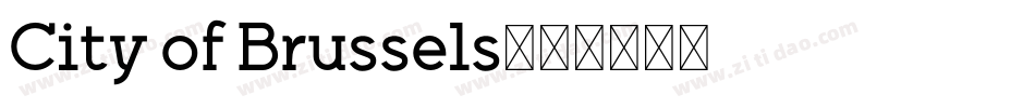 City of Brussels字体转换